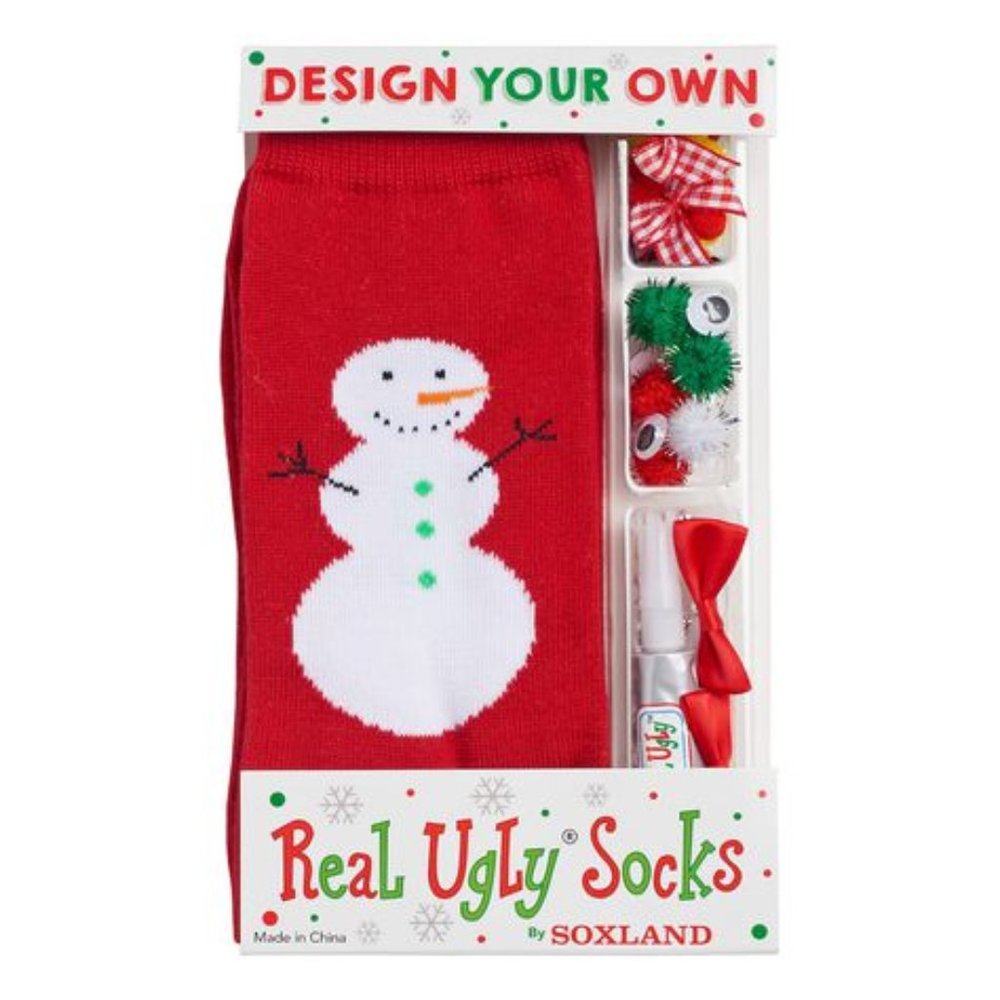 Design Your Own Real Ugly Christmas Socks Kit